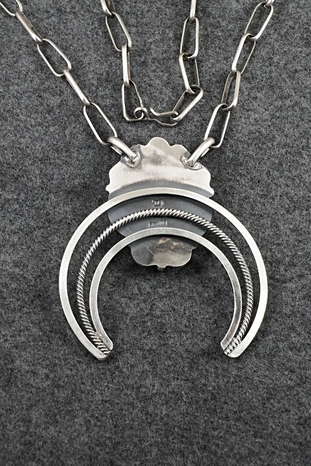 Turquoise & Sterling Silver Necklace - Raymond Delgarito