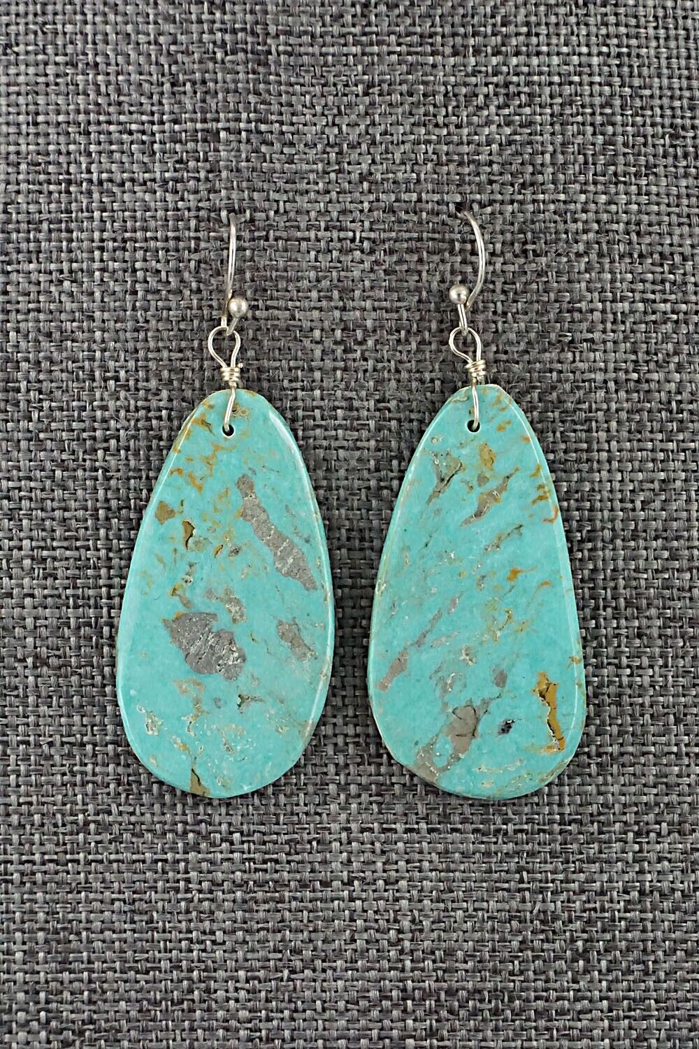 Turquoise & Sterling Silver Earrings - Joe Garcia