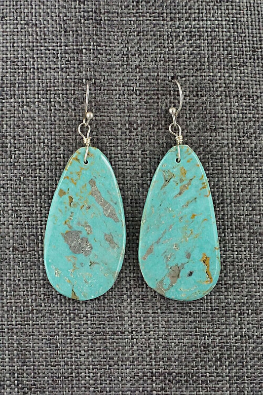 Turquoise & Sterling Silver Earrings - Joe Garcia
