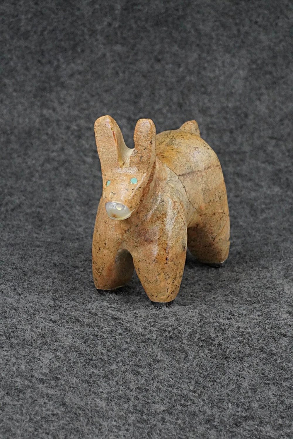 Donkey Zuni Fetish Carving - Freddie Leekya