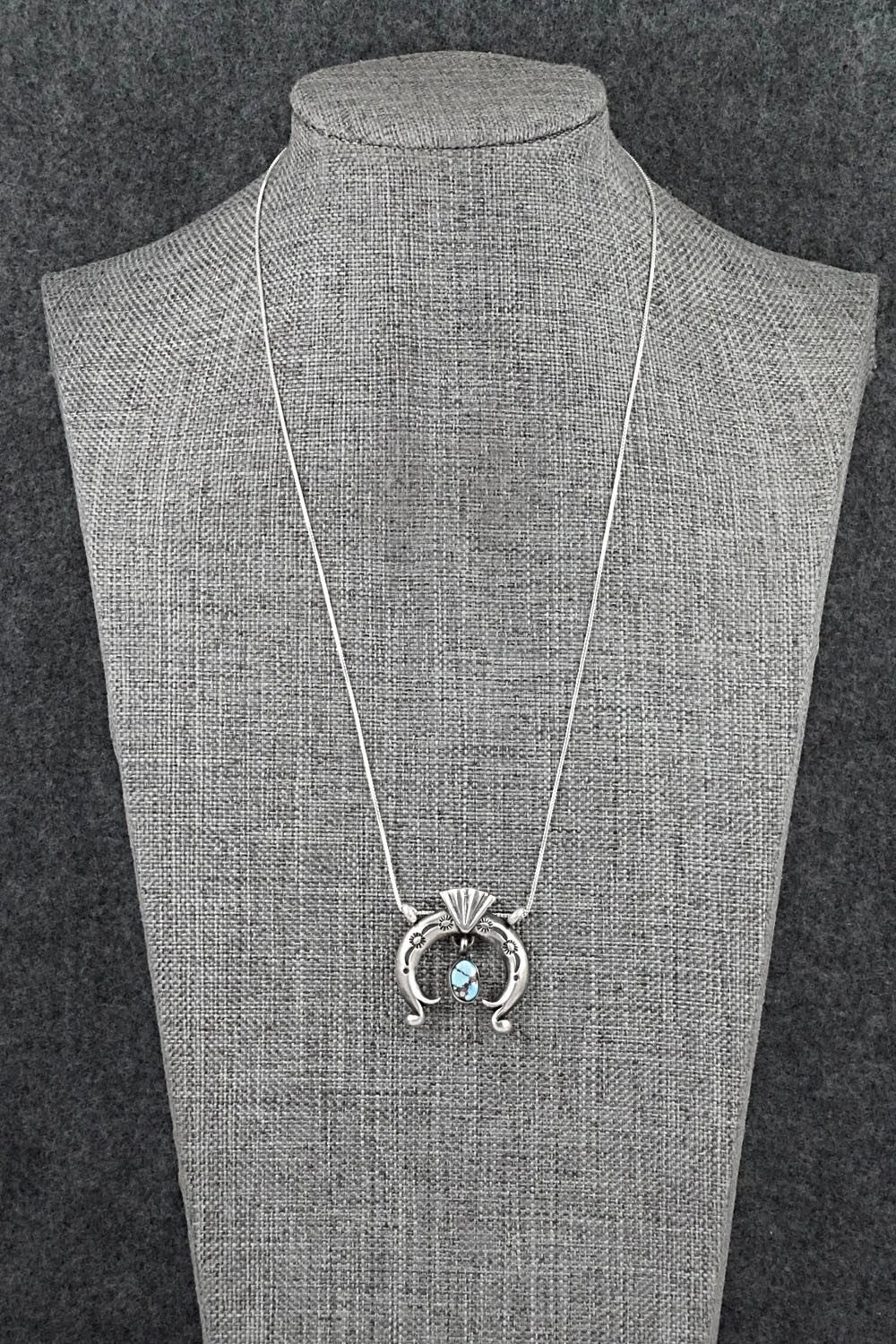 Turquoise & Sterling Silver Necklace - Gary Shorty