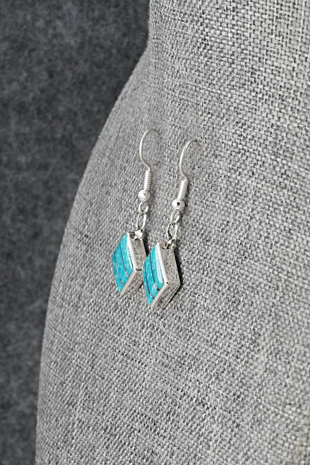 Turquoise and Sterling Silver Earrings - Michelle Haloo
