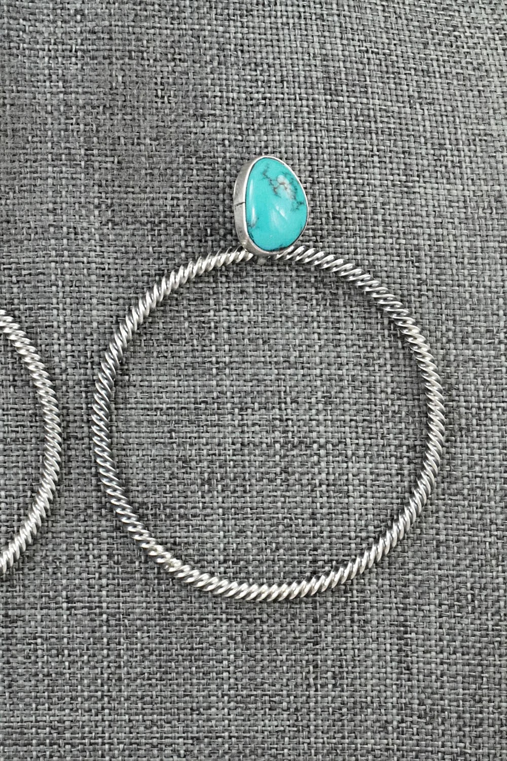 Turquoise & Sterling Silver Earrings - Verley Betone
