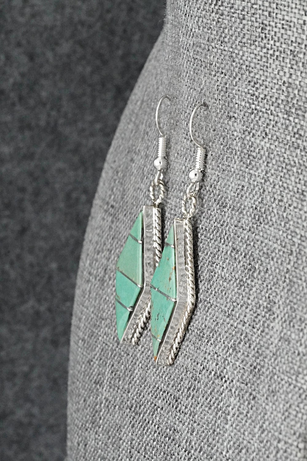 Turquoise & Sterling Silver Earrings - Andrew Enrico