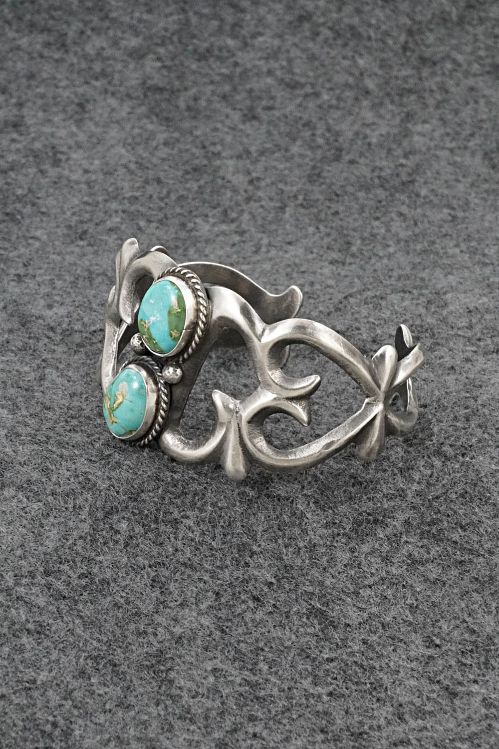 Turquoise & Sterling Silver Bracelet - Eugene Gruber
