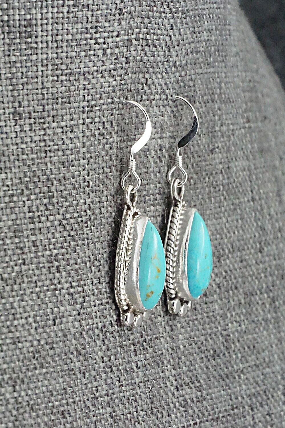 Turquoise and Sterling Silver Earrings - Sharon McCarthy