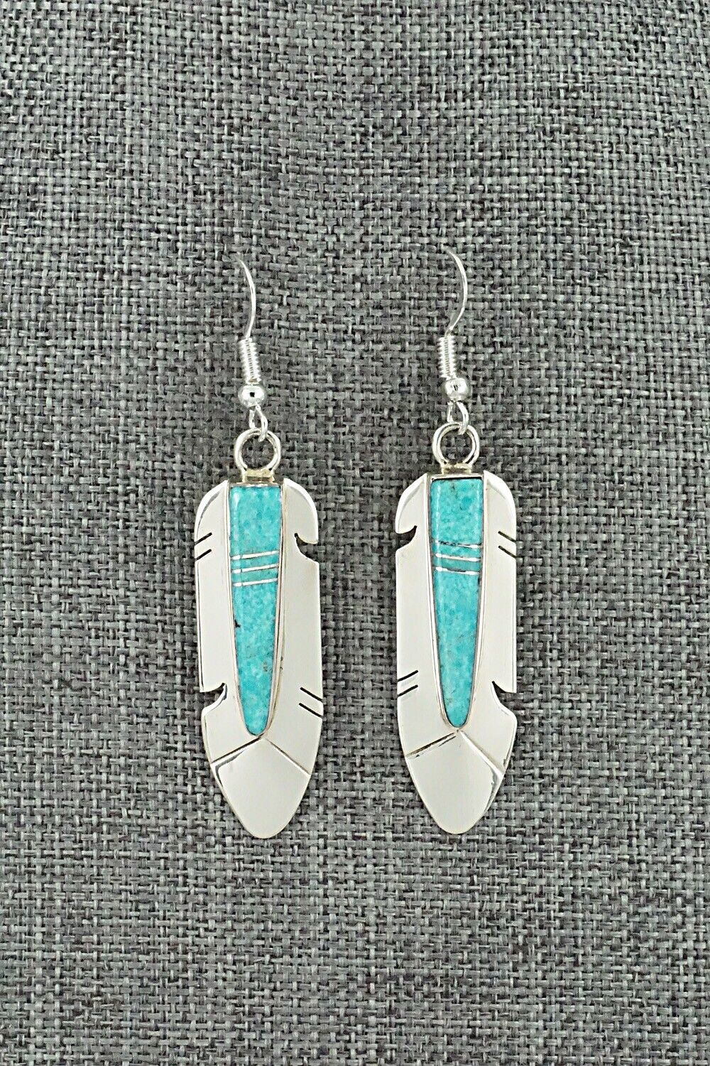 Turquoise & Sterling Silver Earrings - Marilyn Yazzie