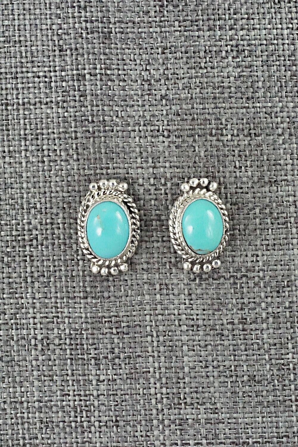 Turquoise & Sterling Silver Earrings - Jan Mariano