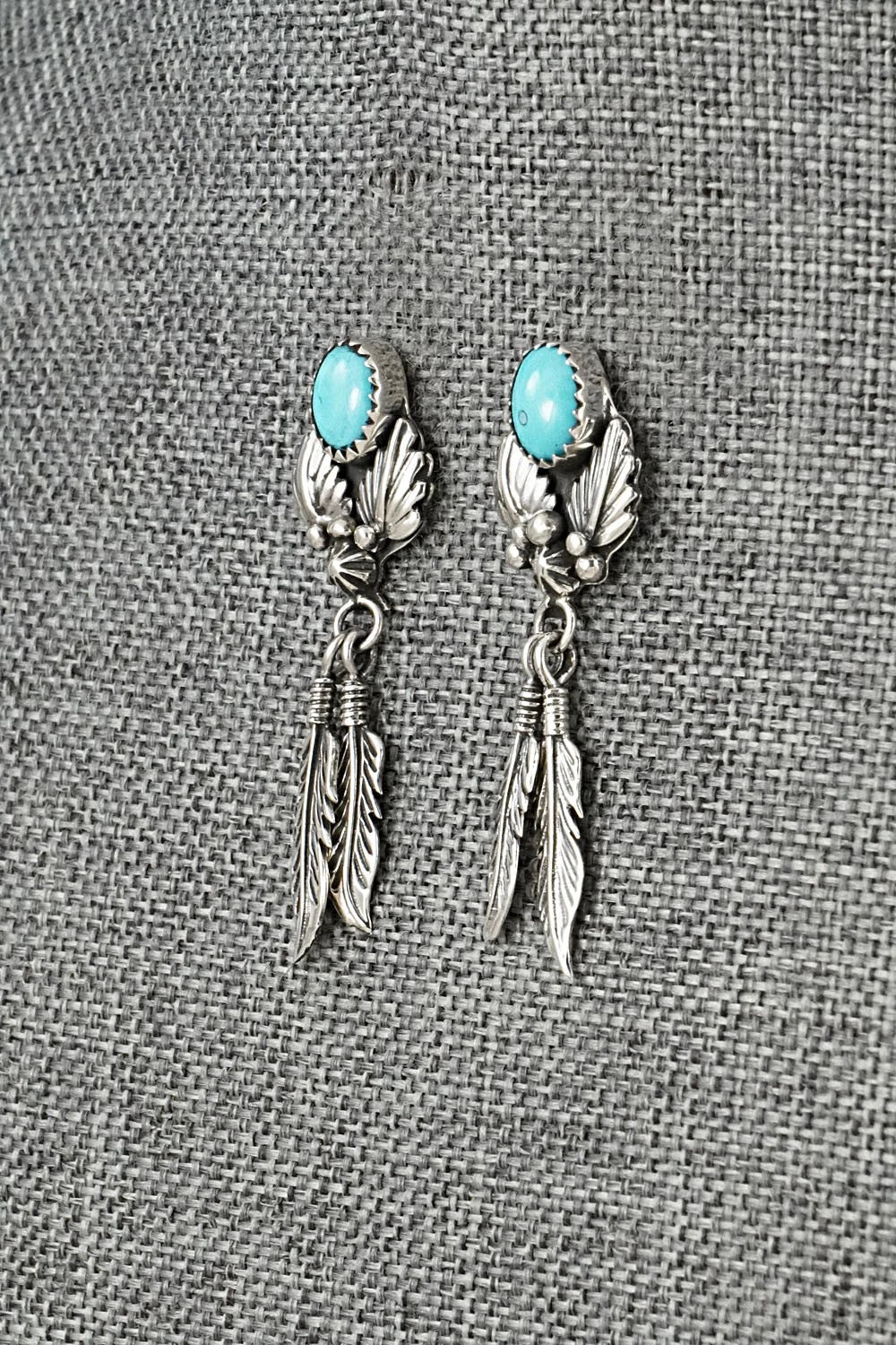 Turquoise & Sterling Silver Earrings - Marie Bahe