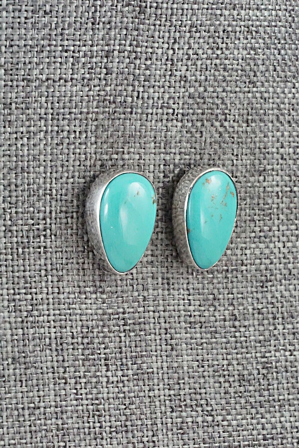 Turquoise & Sterling Silver Earrings - Marco Begaye