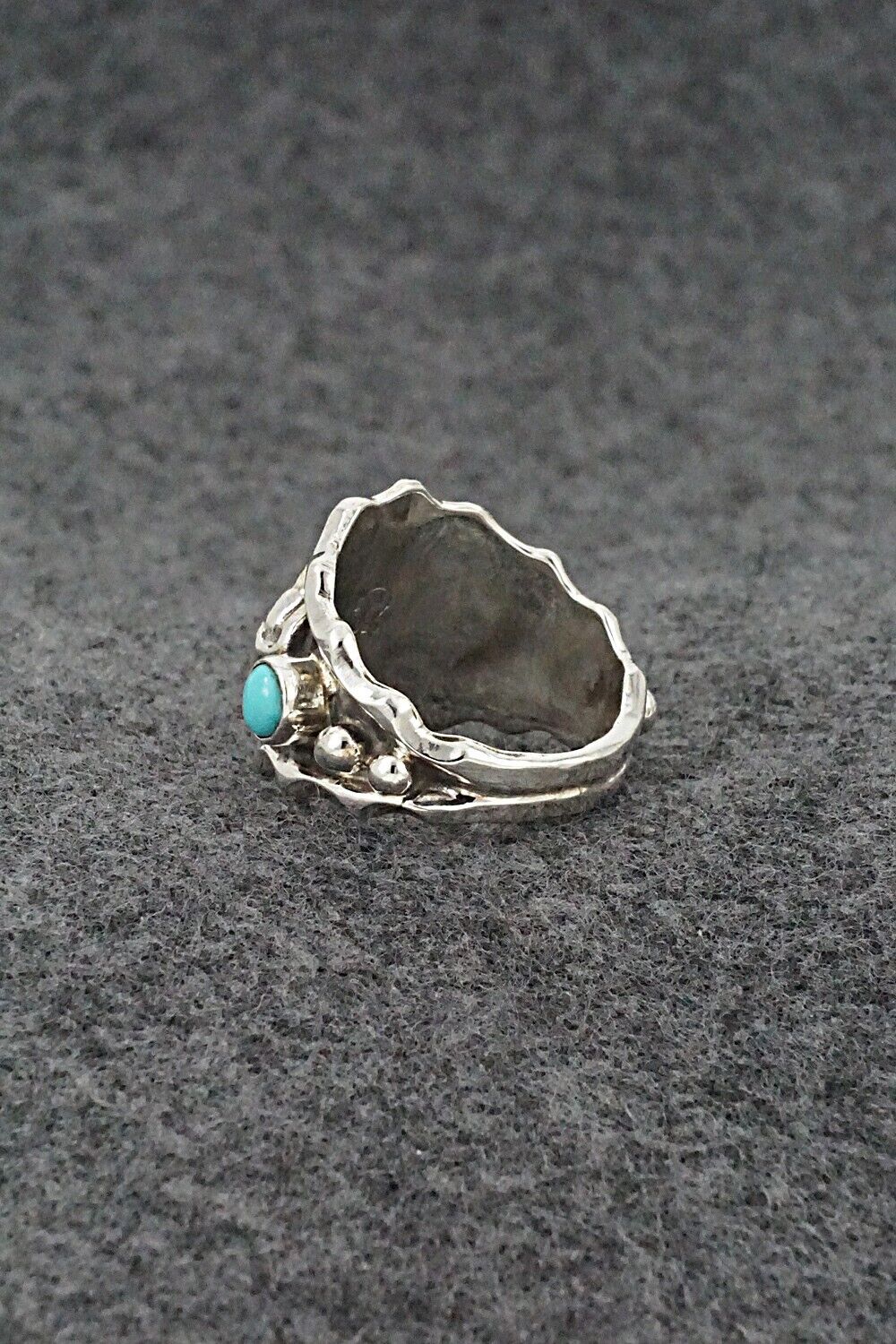 Turquoise & Sterling Silver Ring - Genevieve Francisco - Size 10