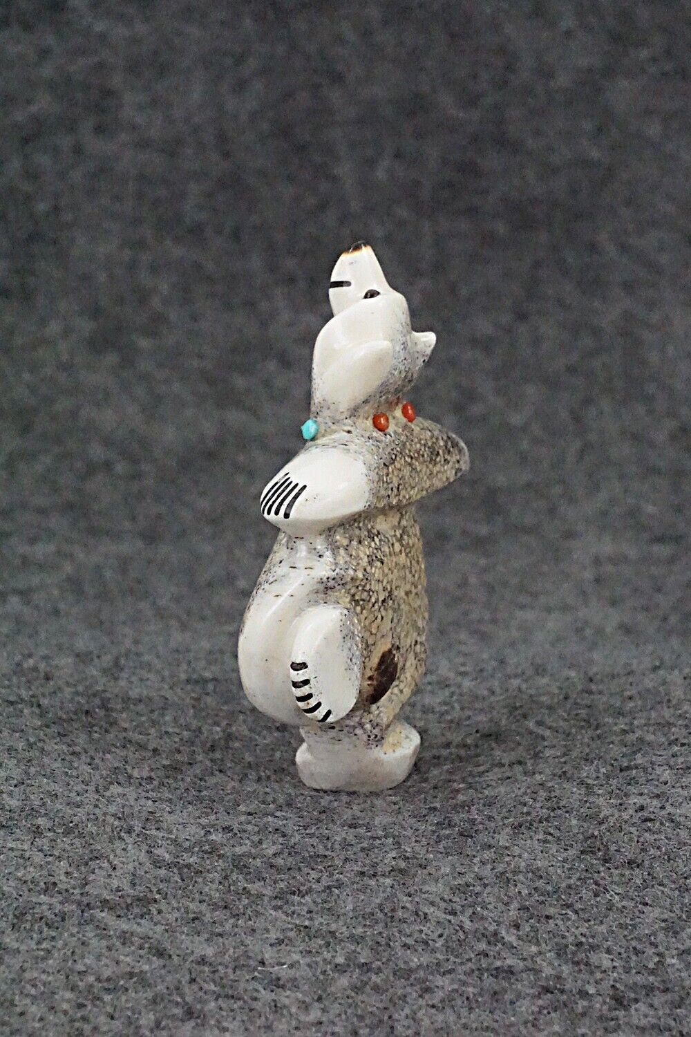Dancing Bear Zuni Fetish Carving - Claudia Peina