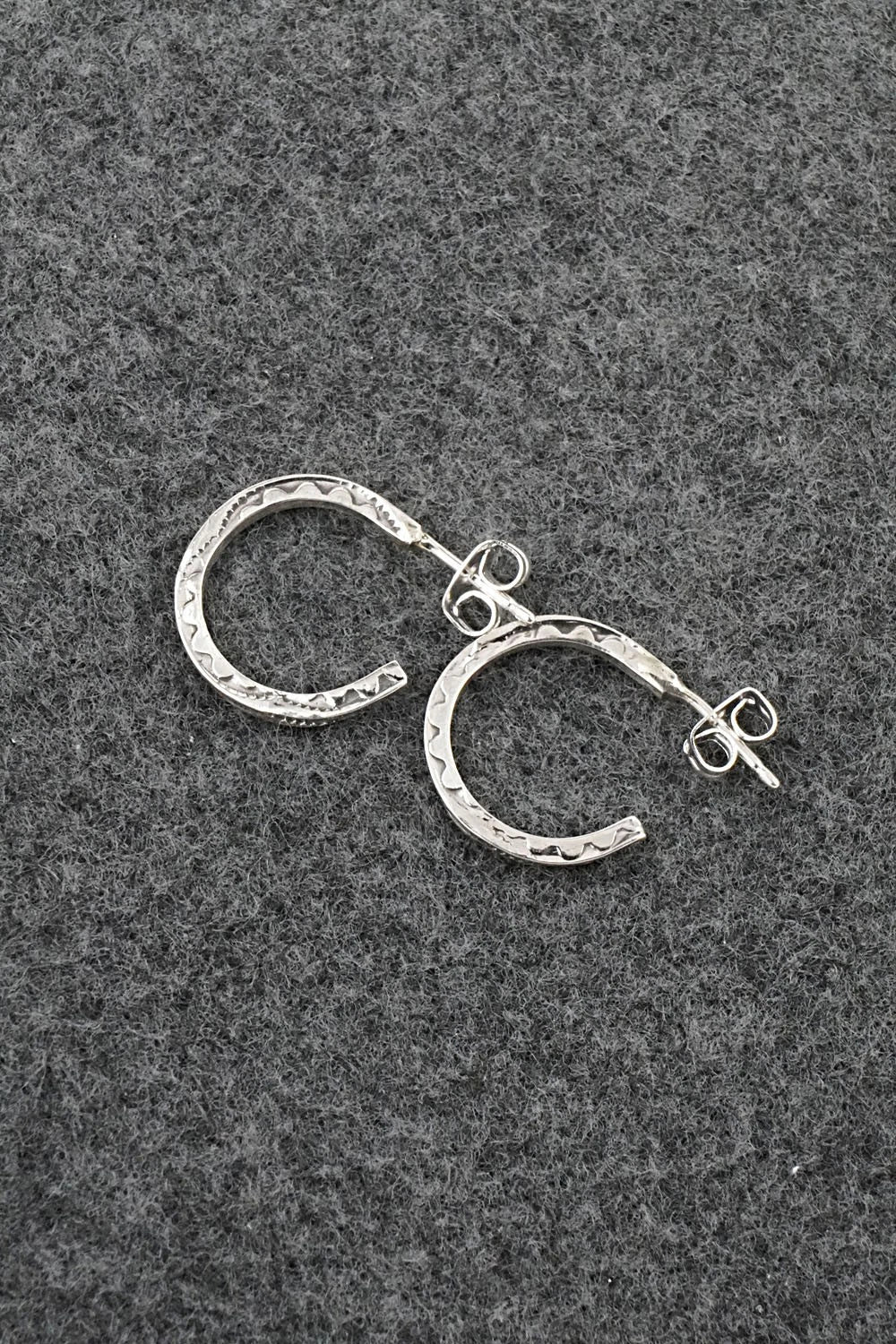 Sterling Silver Hoop Earrings - Elaine Tahe