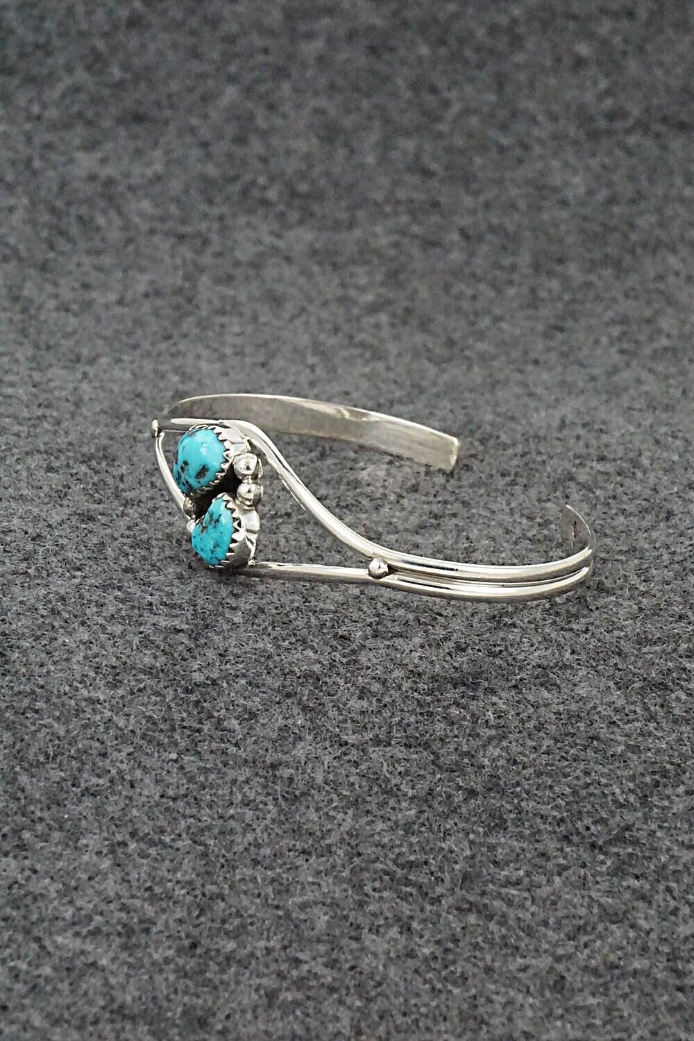 Turquoise & Sterling Silver Bracelet - Delores Jansen