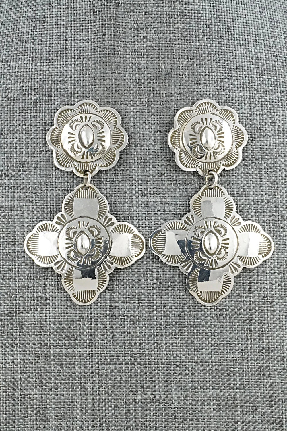 Sterling Silver Earrings - Bertha Begay