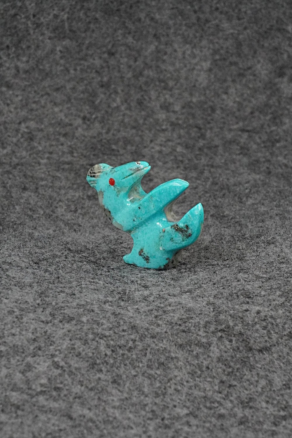 Dinosaur Zuni Fetish Carving - Kenric Laiwakete