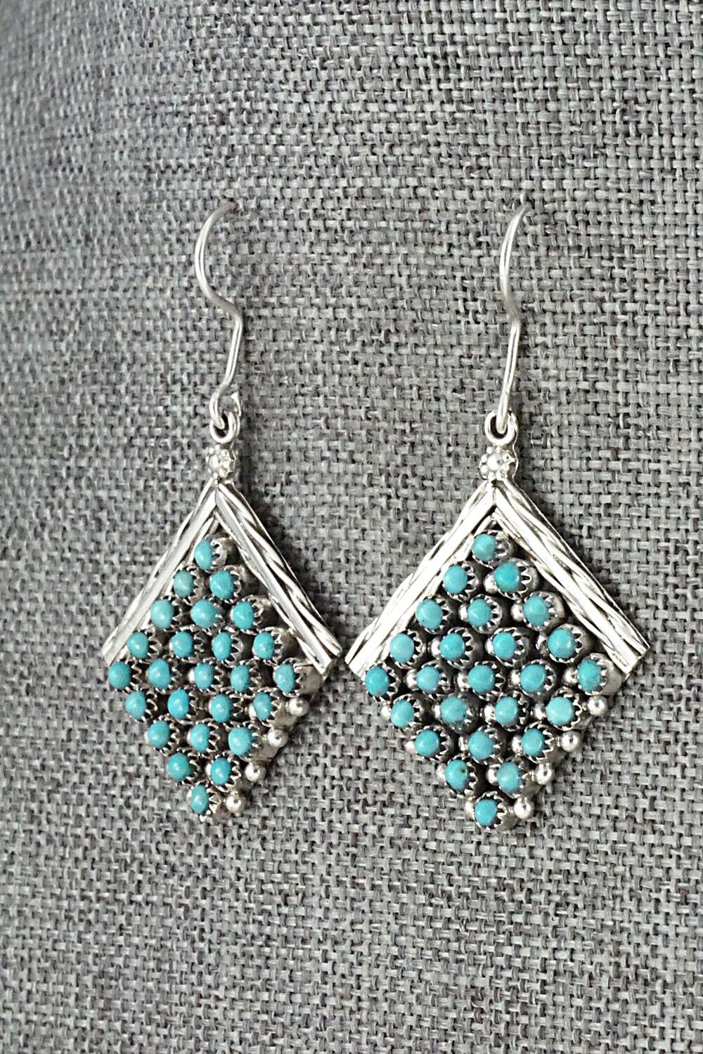 Turquoise & Sterling Silver Earrings - Stephen Haloo