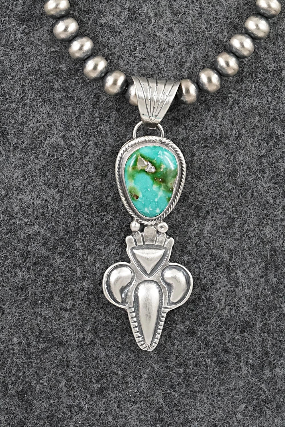 Turquoise & Sterling Silver Necklace - Gary Shorty