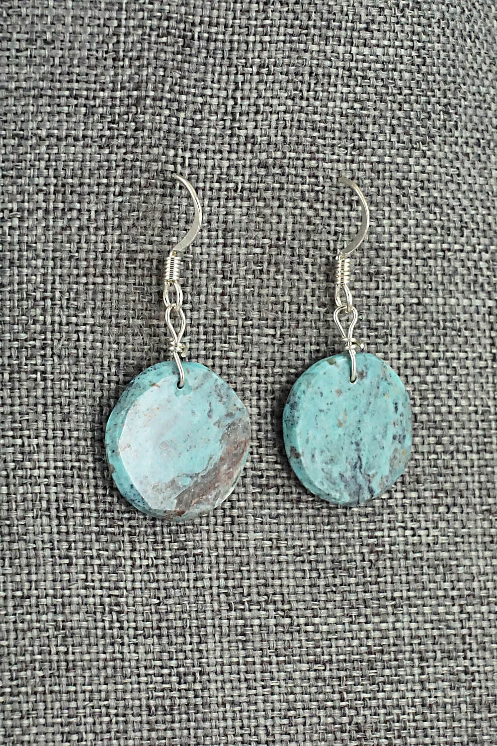 Turquoise & Sterling Silver Earrings - Joe Garcia