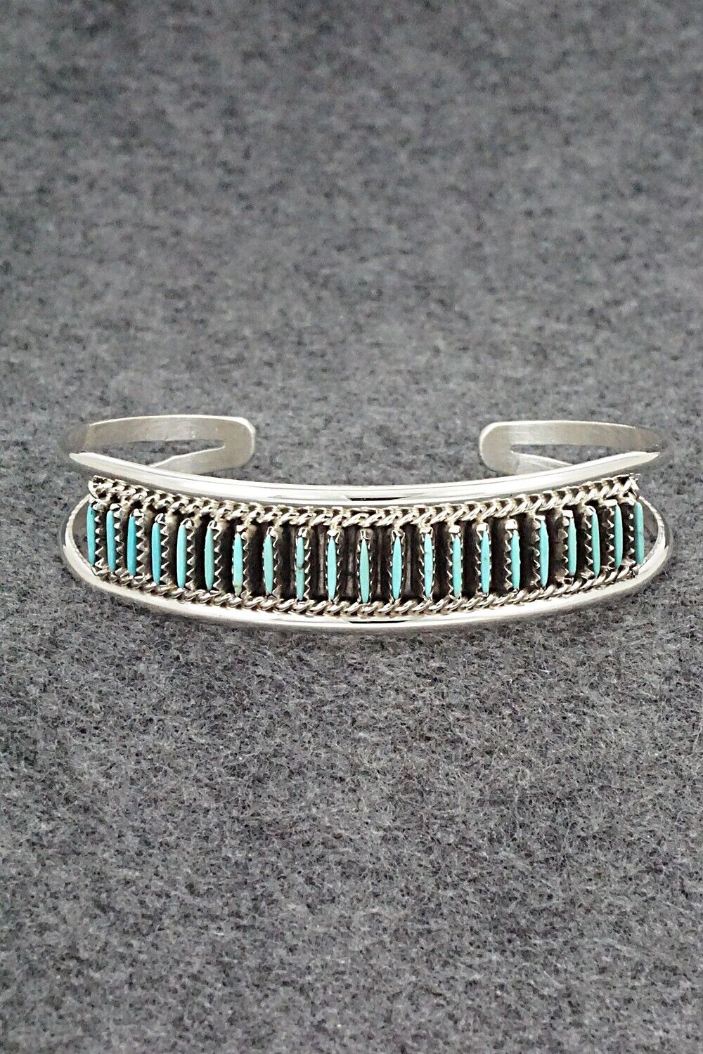 Turquoise & Sterling Silver Bracelet - Roland Francisco