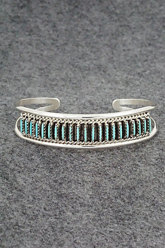 Turquoise & Sterling Silver Bracelet - Roland Francisco