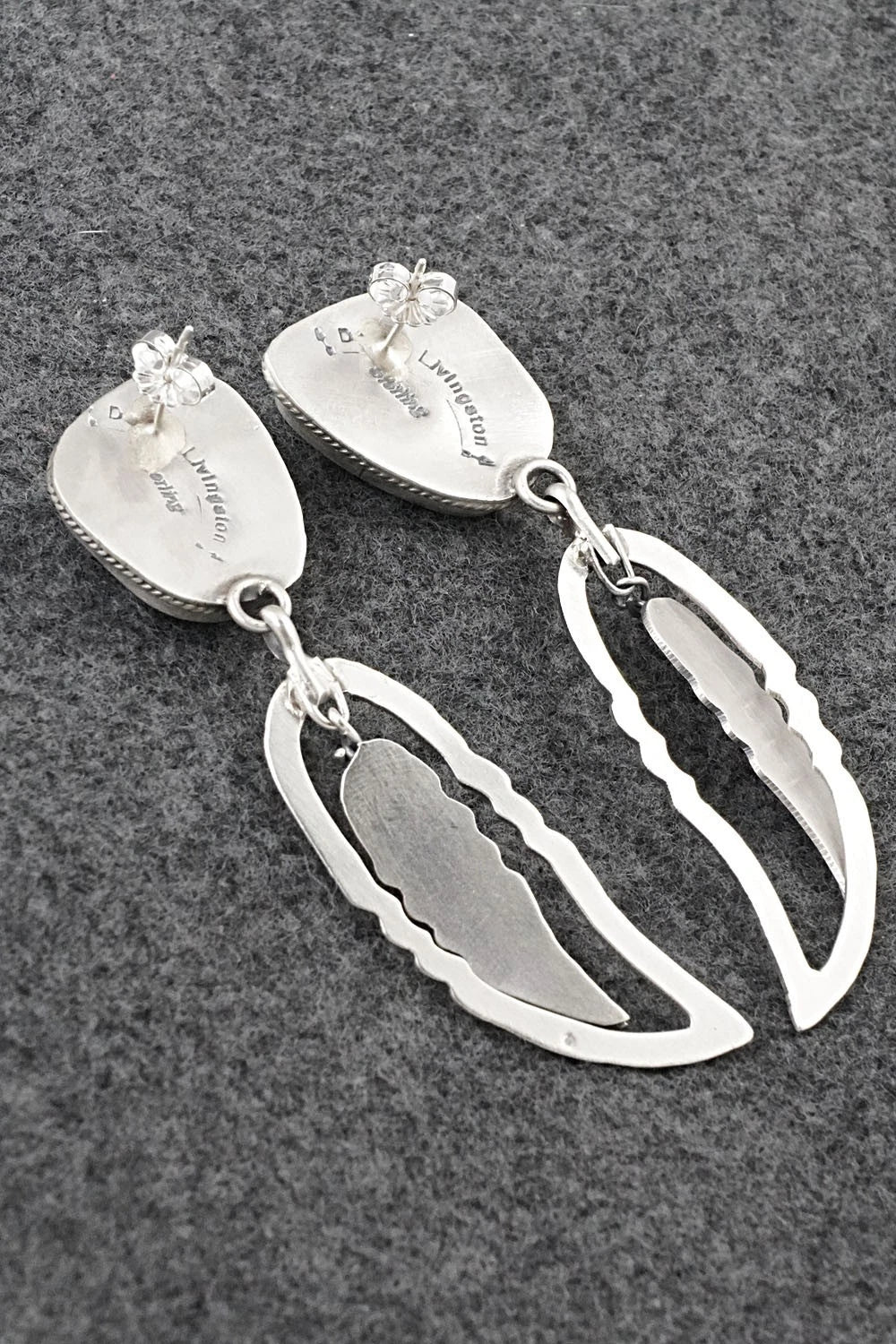 Turquoise & Sterling Silver Earrings - Darrin Livingston