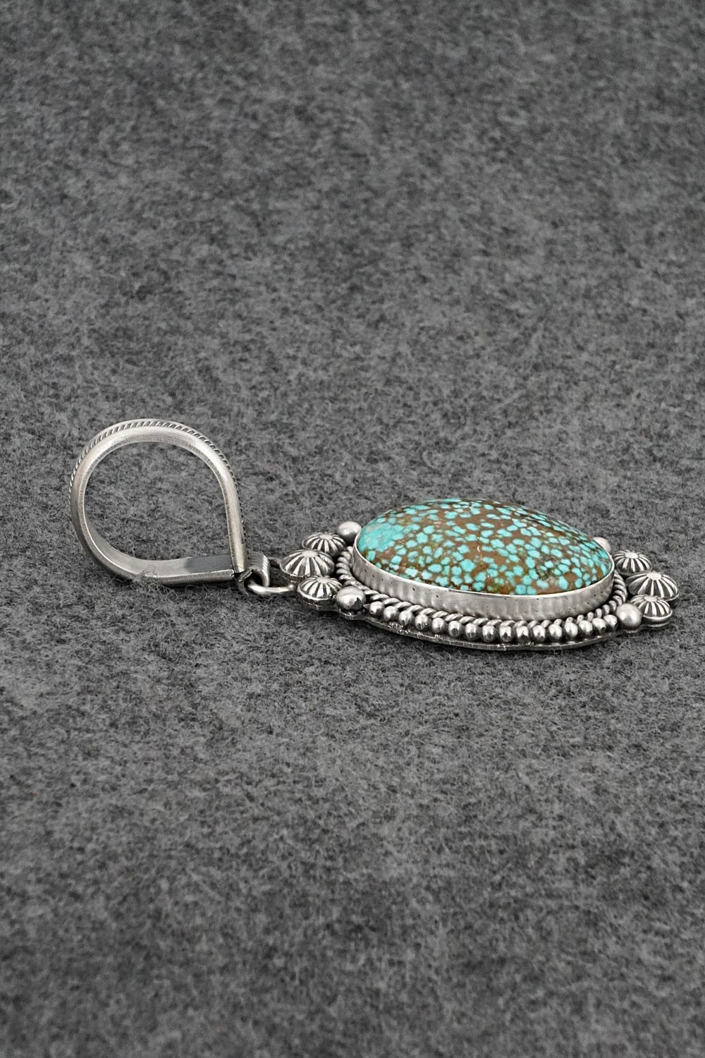 Turquoise & Sterling Silver Pendant - Michael Calladitto
