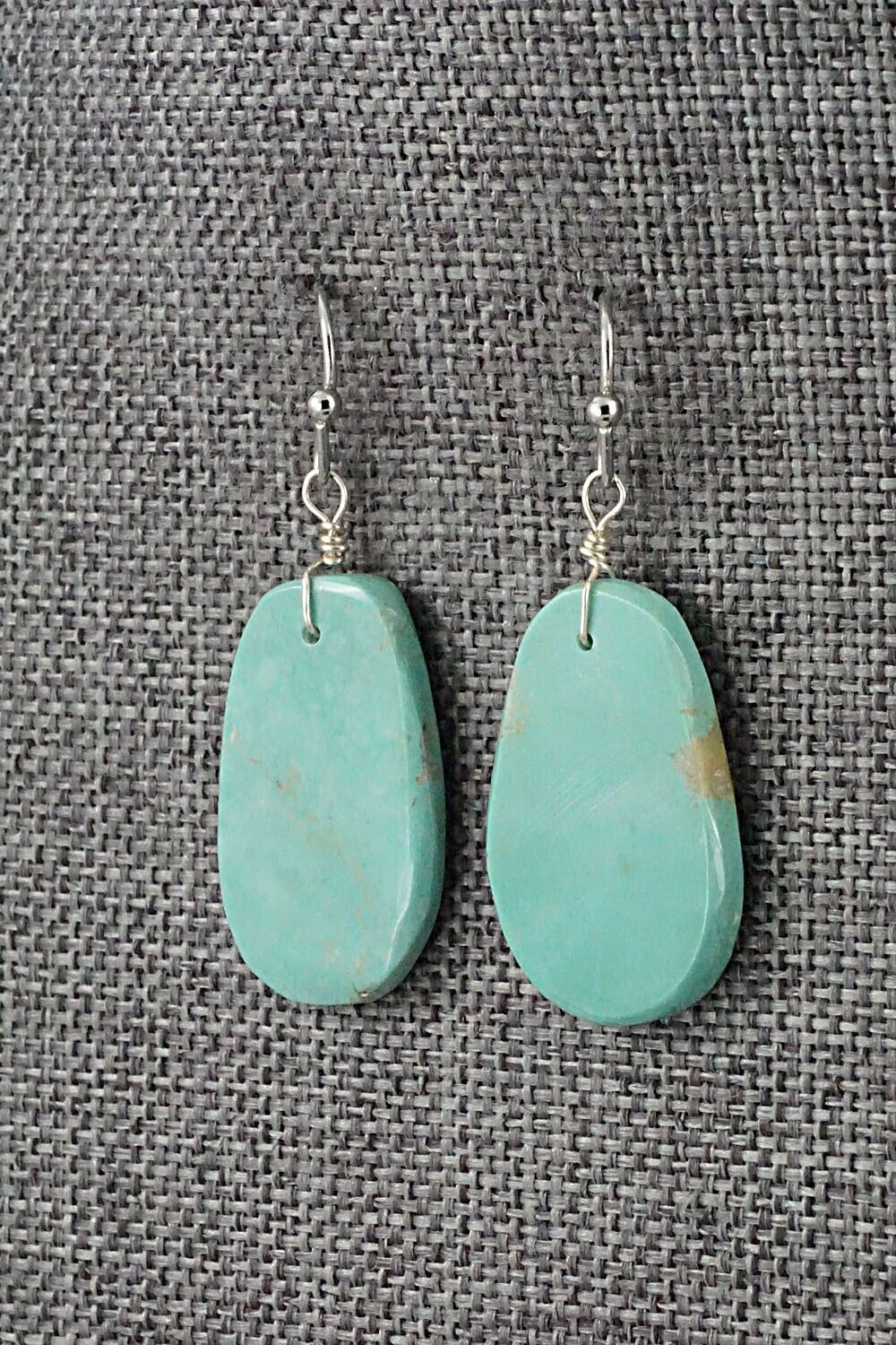 Turquoise & Sterling Silver Earrings - Joe Garcia