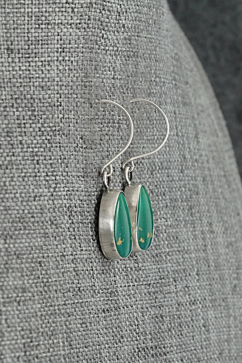 Turquoise & Sterling Silver Earrings - Rosemary Saunders