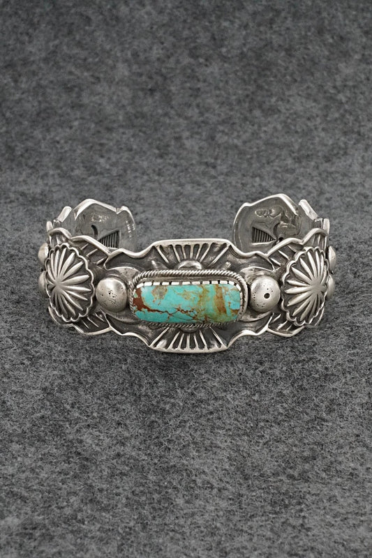 Turquoise & Sterling Silver Bracelet - Roland Dixson