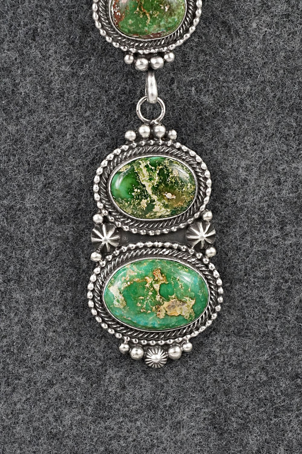 Turquoise & Sterling Silver Necklace - Tom Lewis