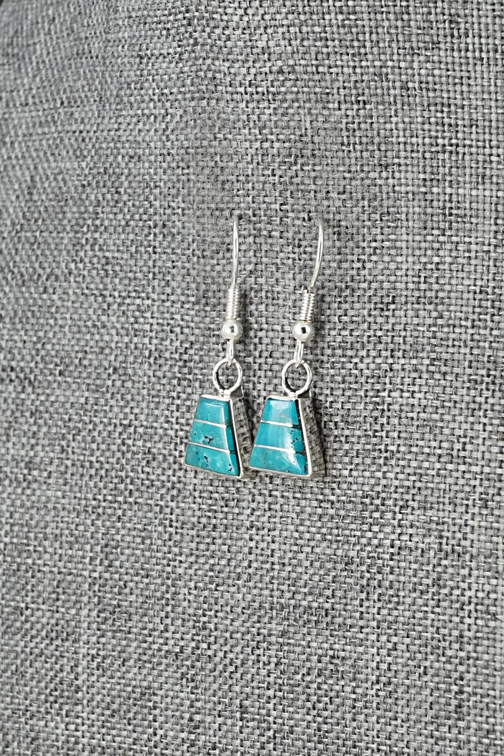 Turquoise and Sterling Silver Earrings - Michelle Haloo