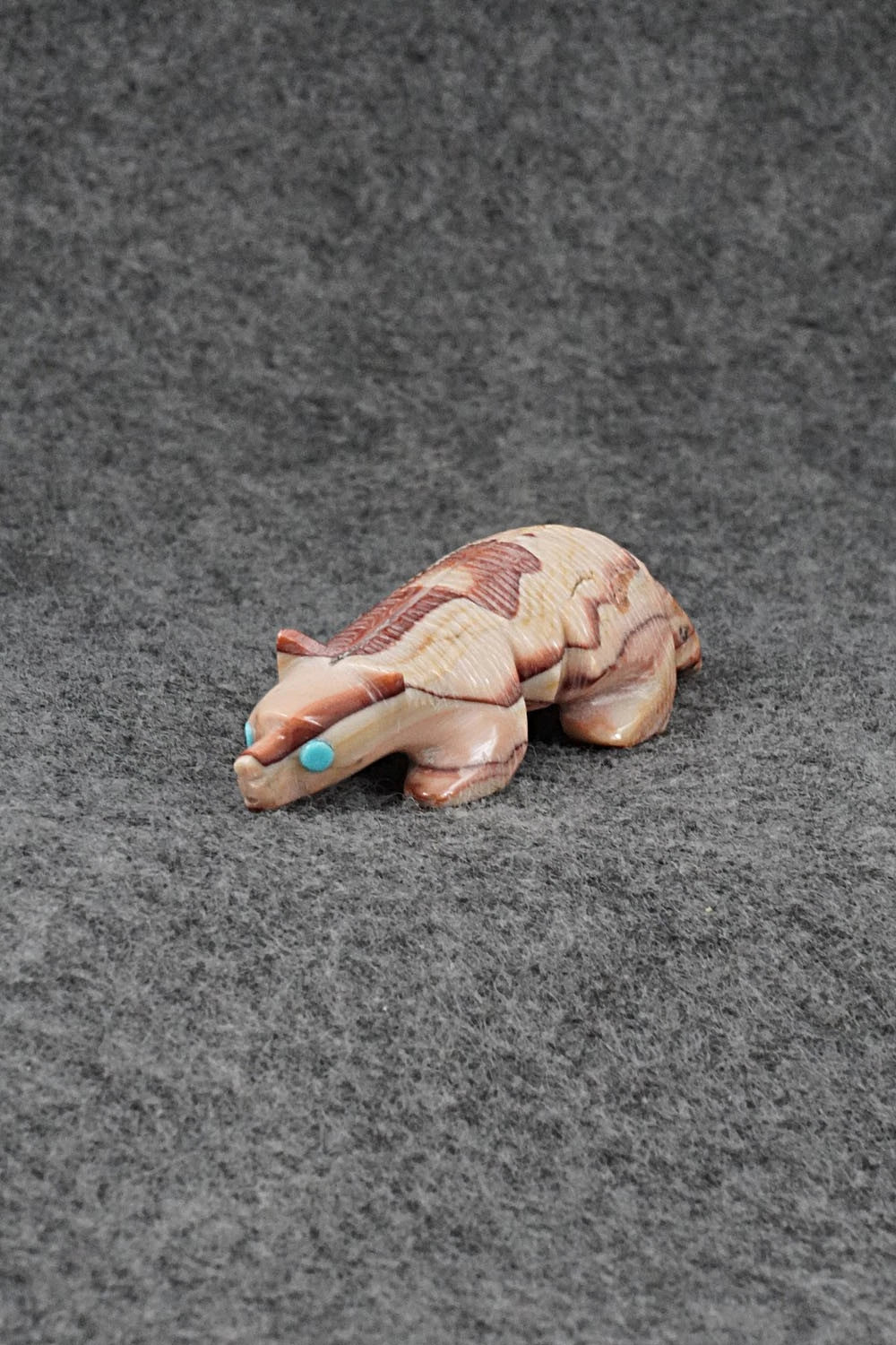 Badger Zuni Fetish Carving - Ronnie Lunasee