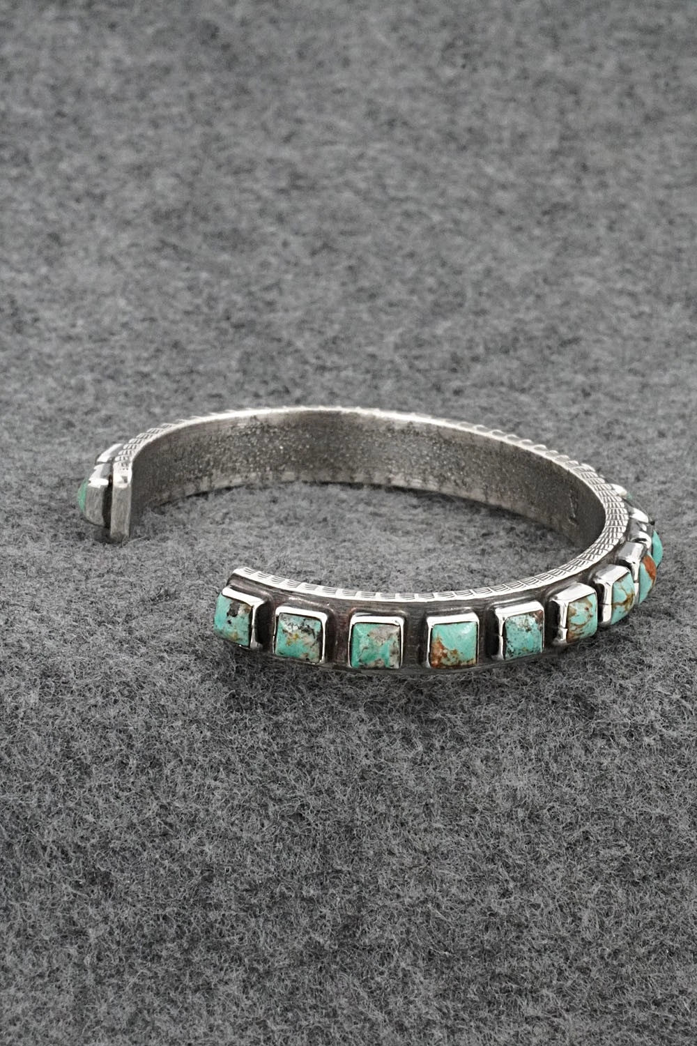 Turquoise & Sterling Silver Bracelet - Ernest Rangel