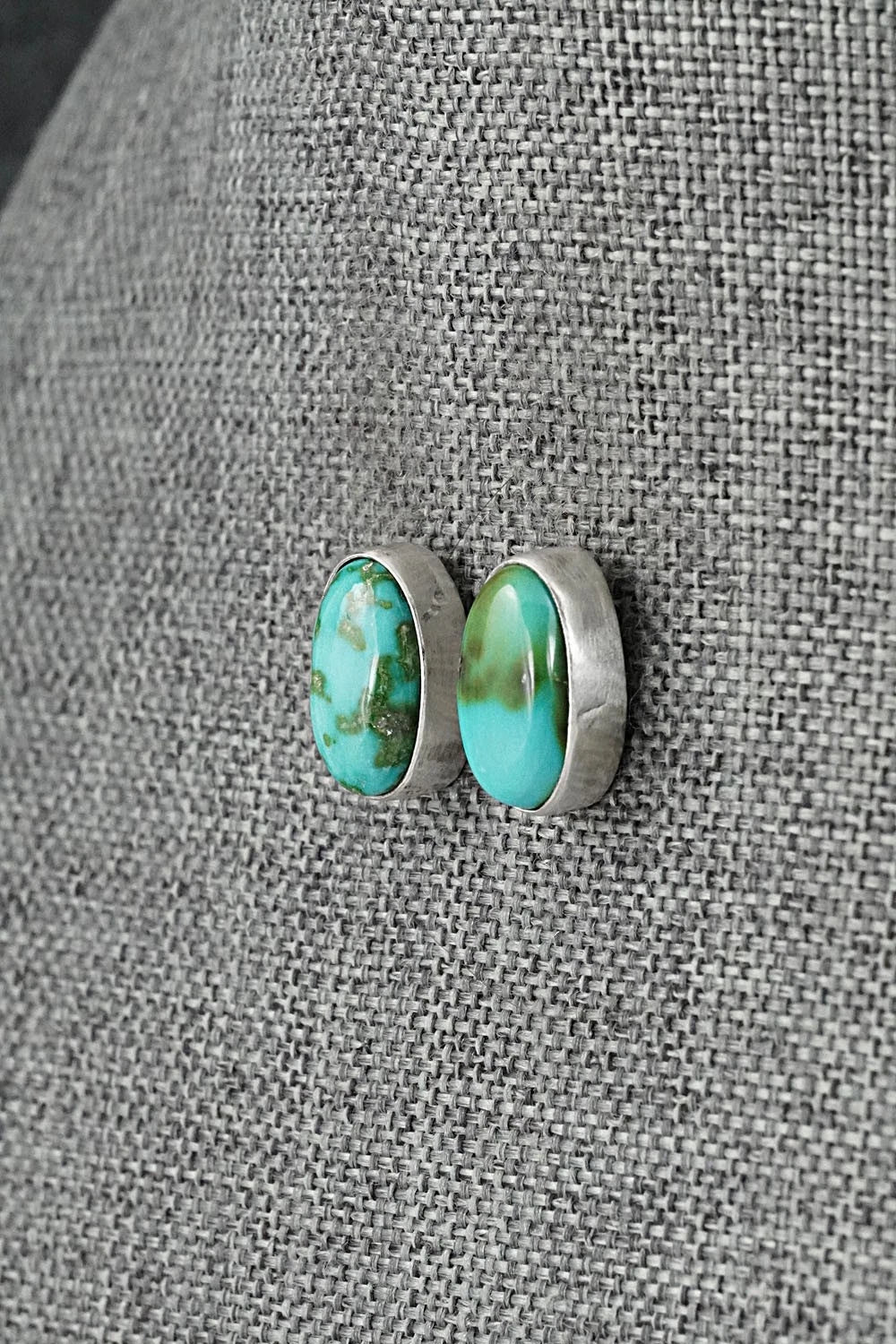 Turquoise & Sterling Silver Necklace and Earrings Set - Darrin Livingston