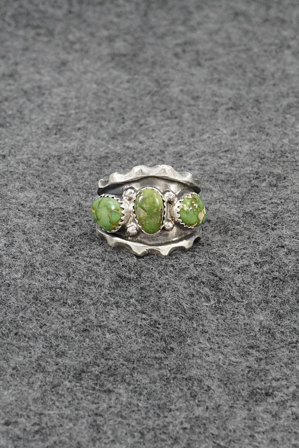Turquoise & Sterling Silver Ring - Genevieve Francisco - Size 8