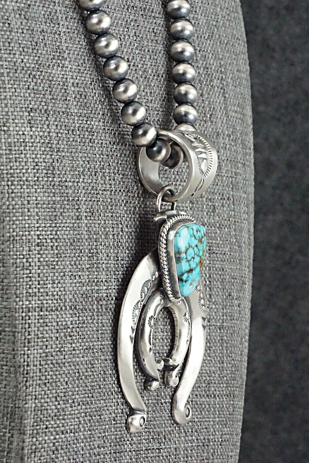 Turquoise & Sterling Silver Necklace - Paige Gordon