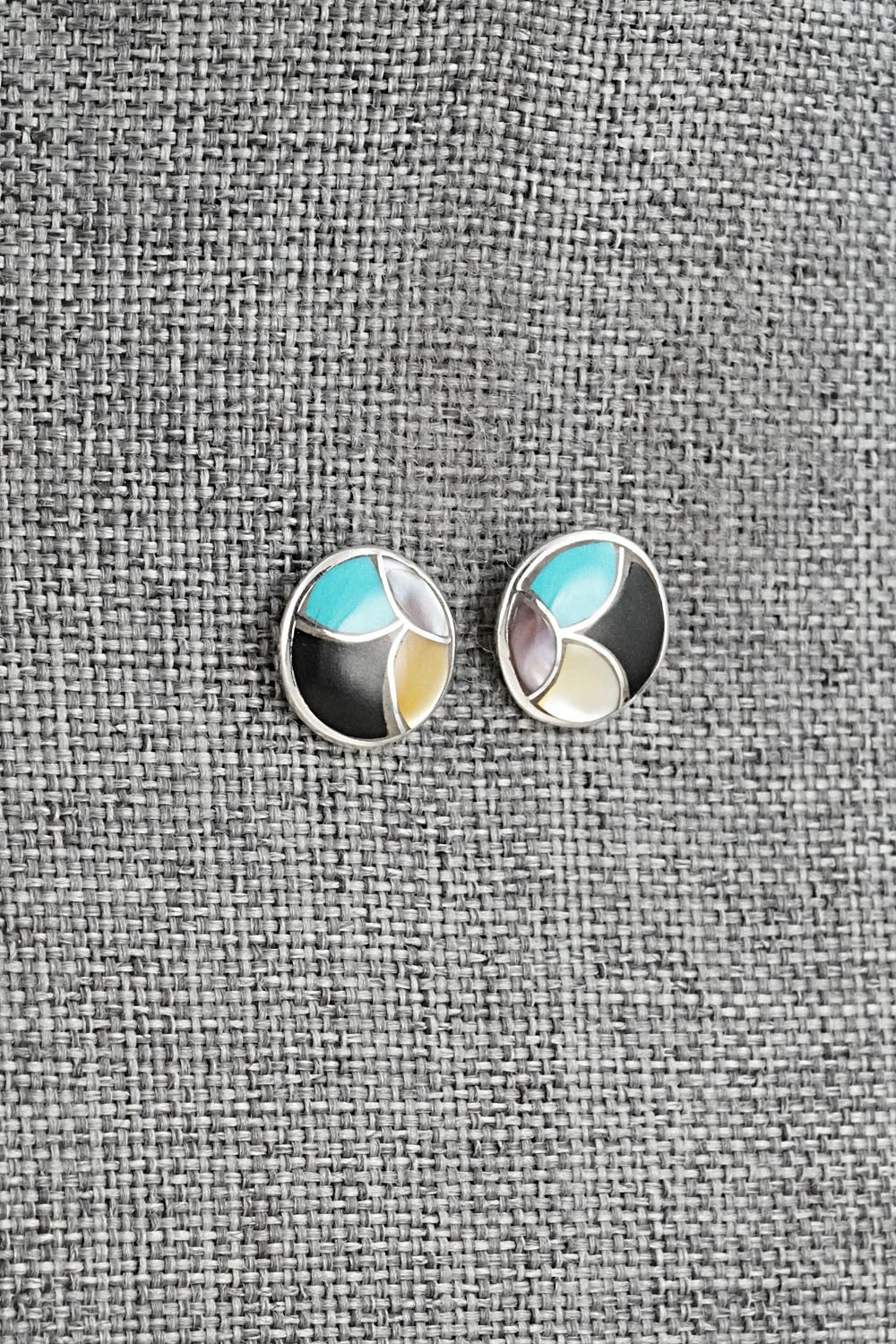 Multi-Stone & Sterling Silver Earrings - Orena Leekya
