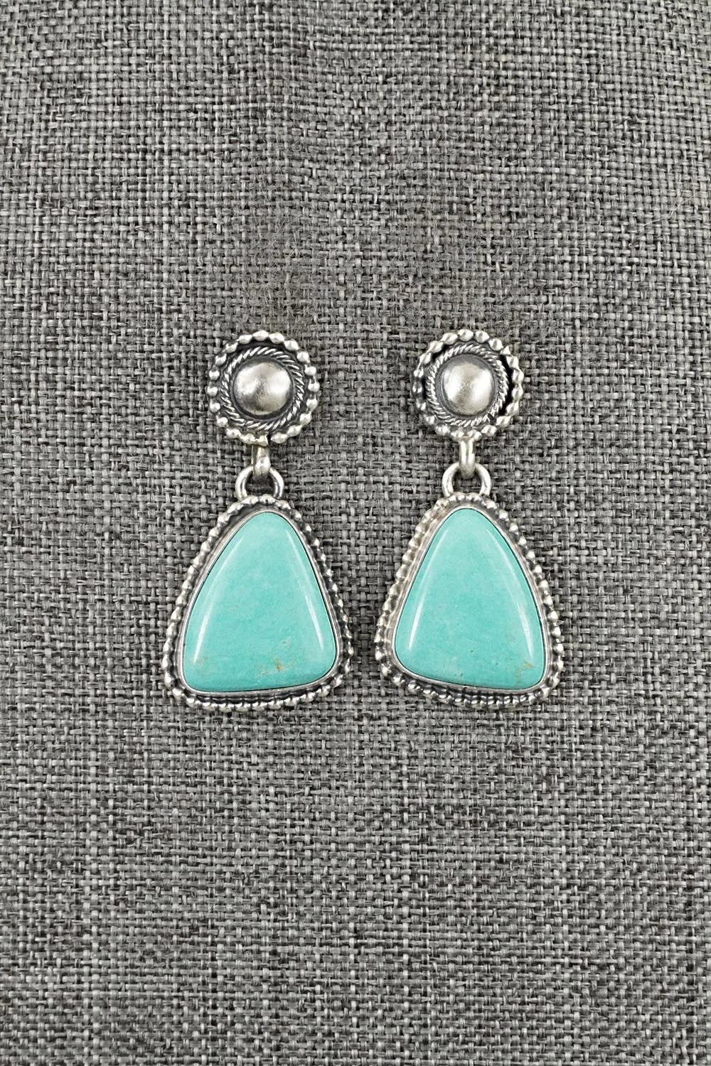 Turquoise & Sterling Silver Earrings - Darrin Livingston