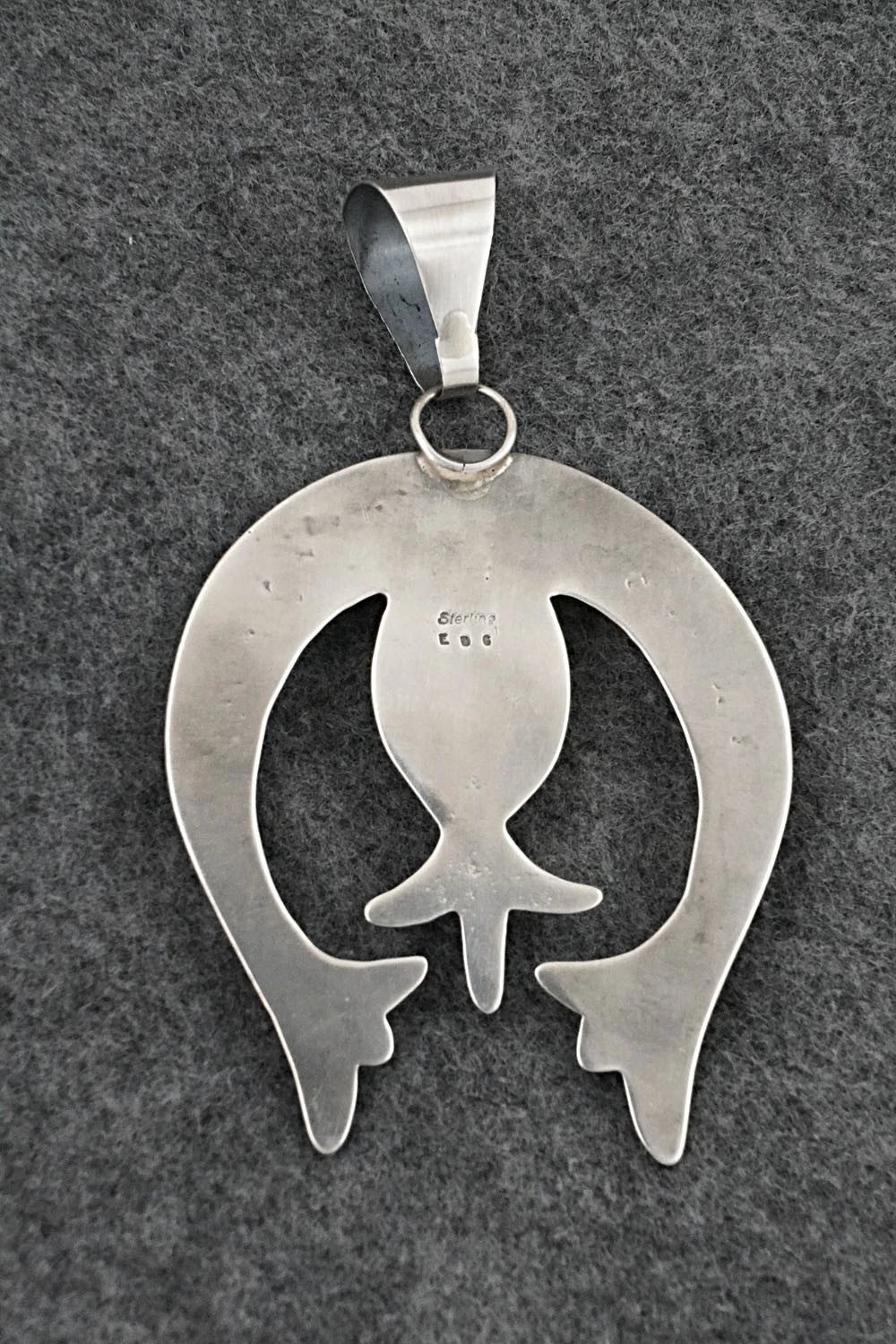 Turquoise & Sterling Silver Pendant - Eugene Gruber