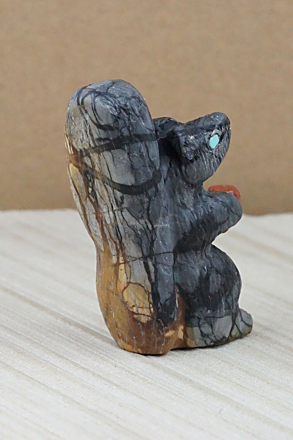 Squirrel Zuni Fetish Carving - Justin Natewa