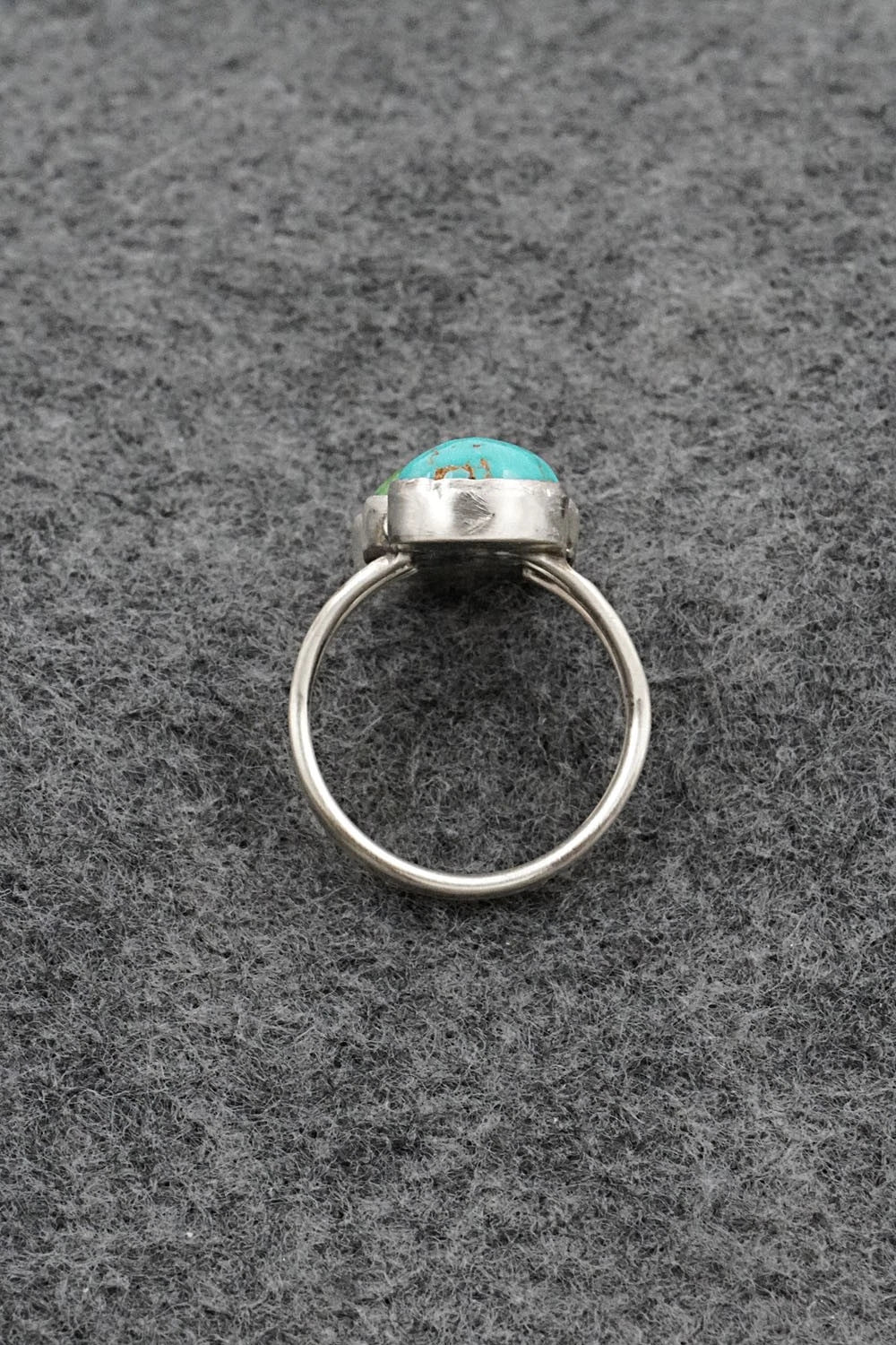 Turquoise & Sterling Silver Ring - Verley Betone - Size 8