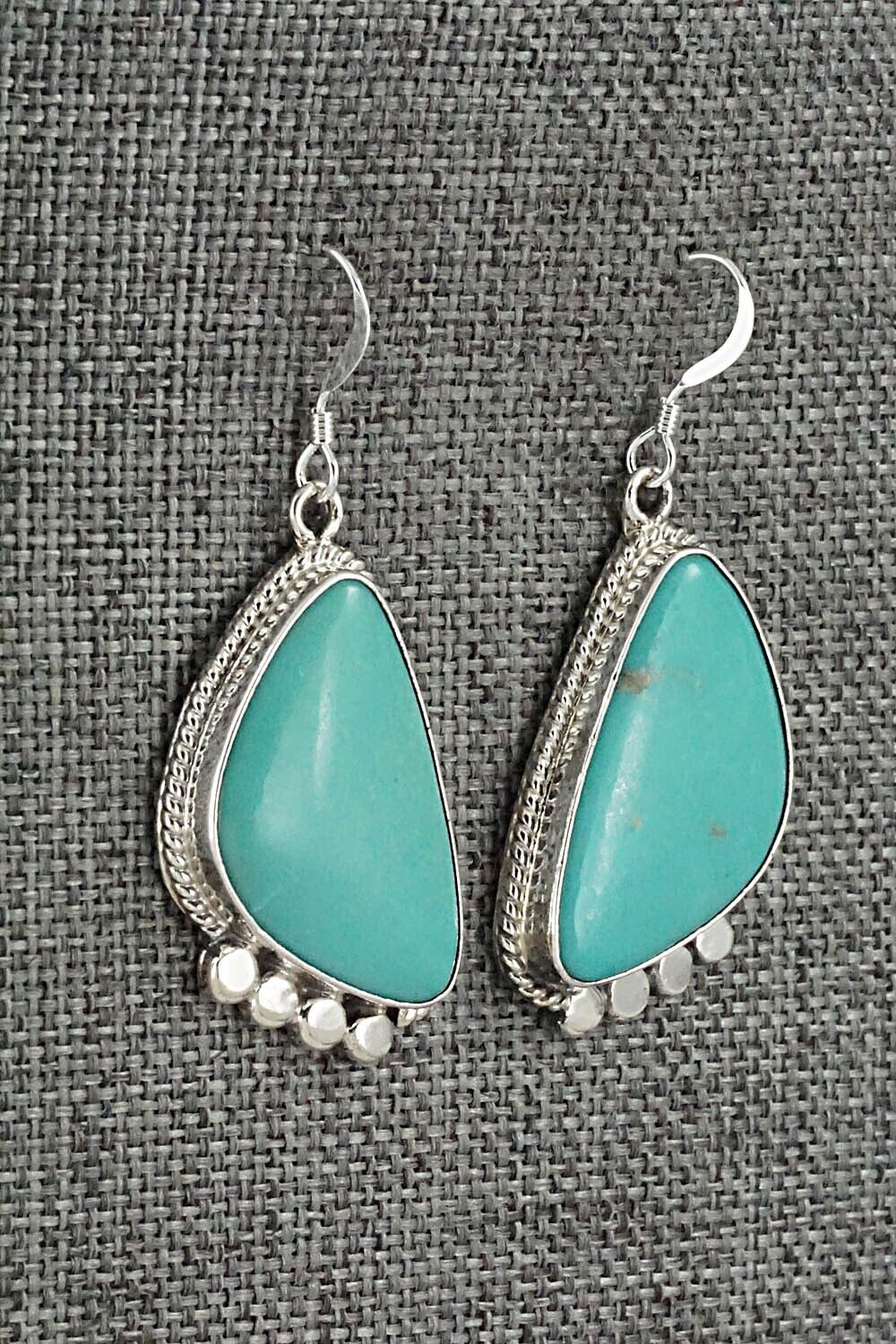 Turquoise & Sterling Silver Earrings - Sharon McCarthy