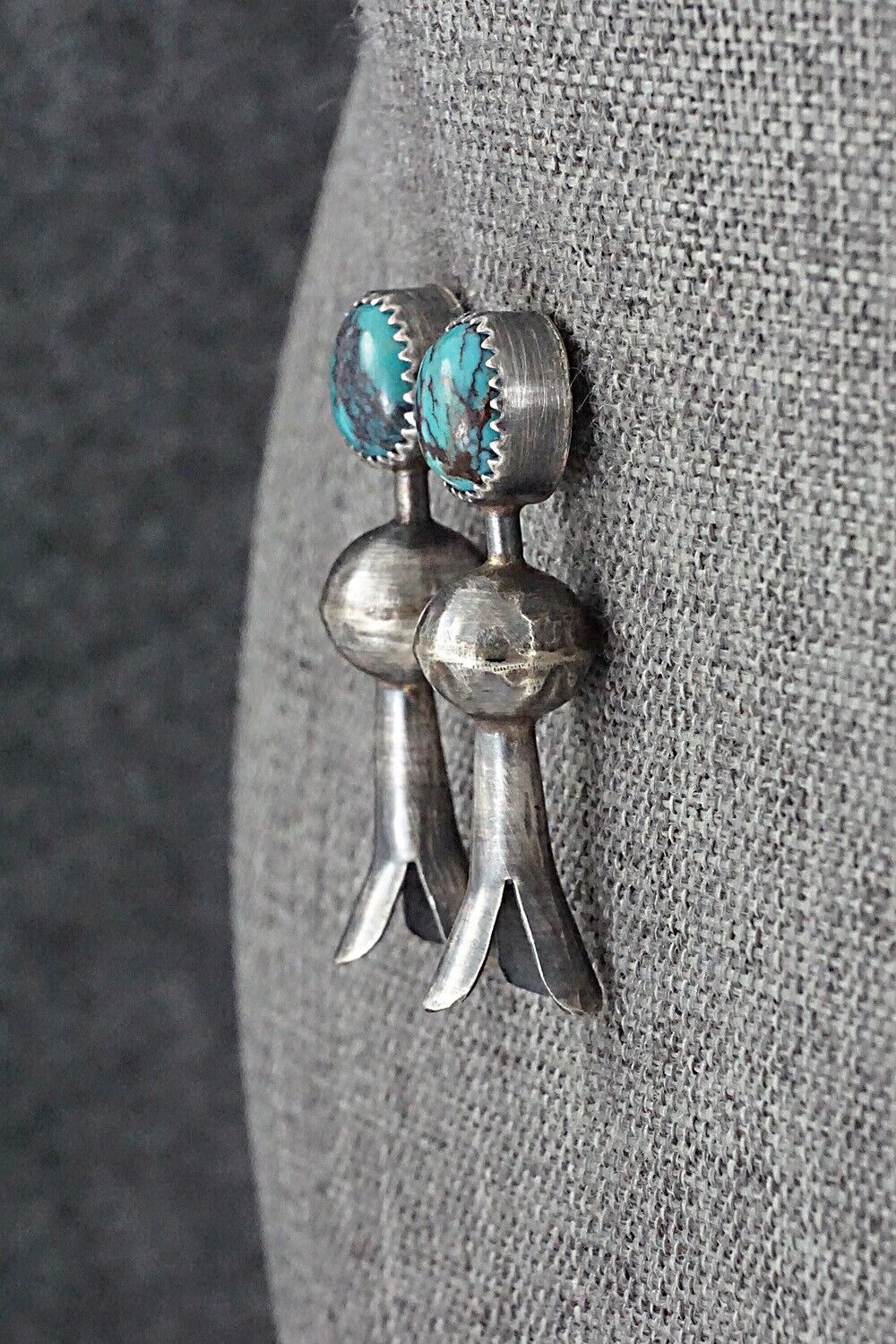 Turquoise & Sterling Silver Earrings - Emily Tsosie