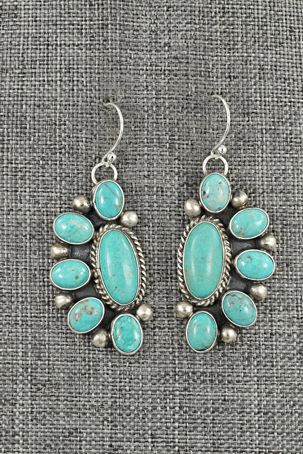 Turquoise & Sterling Silver Earrings - Kathleen Livingston