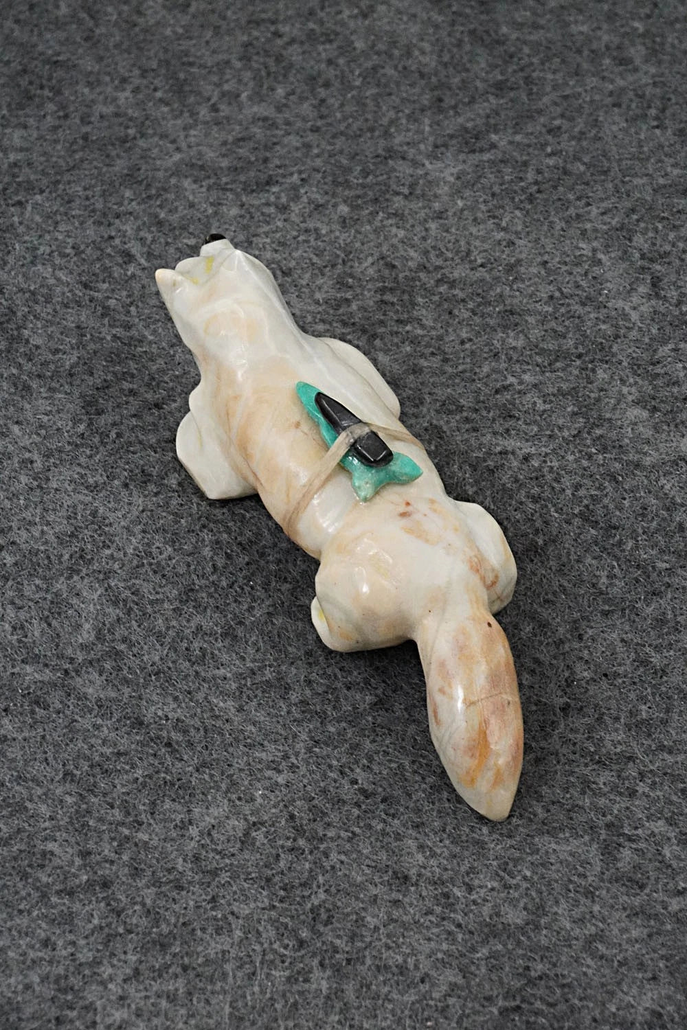 Wolf Zuni Fetish Carving - Freddie Leekya