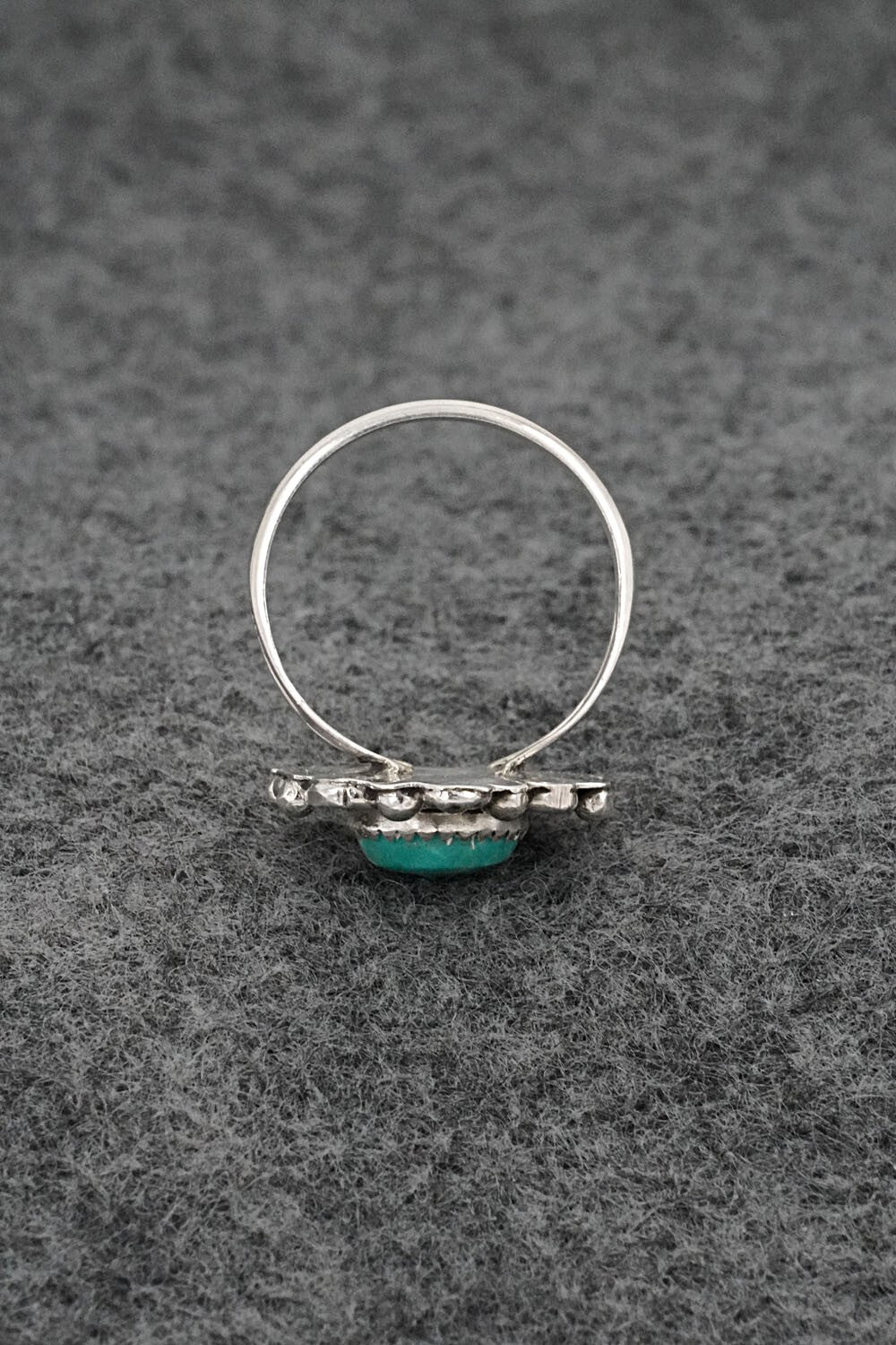 Turquoise & Sterling Silver Ring - Frieda Martinez - Size 7.25