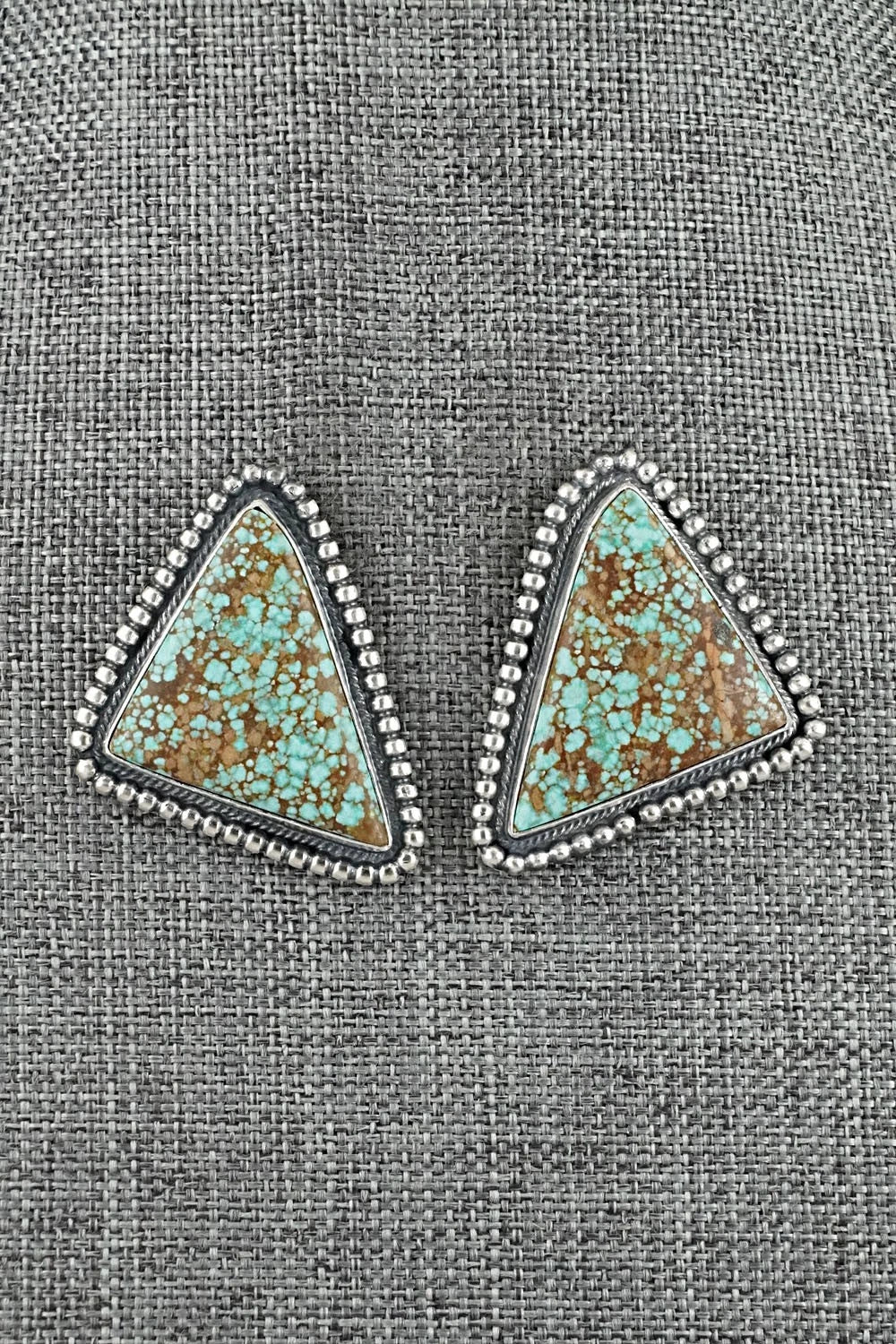 Turquoise & Sterling Silver Necklace and Earrings Set - Darrin Livingston