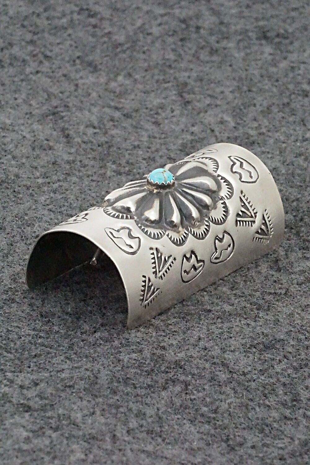 Turquoise & Sterling Silver Hair Pin - Arlene Soce