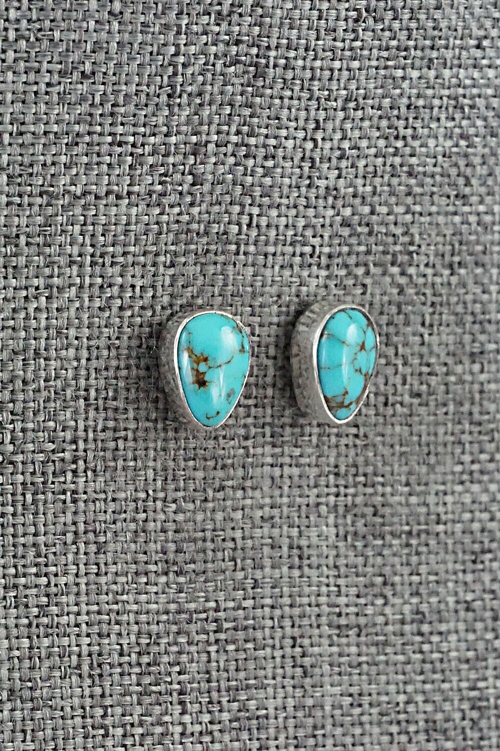 Turquoise & Sterling Silver Earrings - Marco Begaye